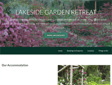 Tablet Screenshot of lakesidegardenretreat.com.au